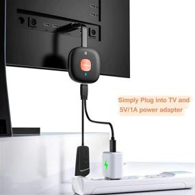 img 1 attached to 📺 4K Wireless HDMI Display Dongle Adapter | HD WiFi Video Receiver for iPhone/iPad/iOS/Android/PC/MacOS | Stream to TV/Projector/Monitor | Supports Miracast, DLNA, Airplay | Mirror Screen