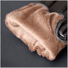 img 1 attached to 🧤 Ultimate Protection: Leather Driving Touchscreen Waterproof Motorcycle Gloves