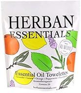 🌿 herban essentials assorted bag of 20 towelettes for optimal wellness optimization logo
