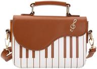 piano leather shoulder crossbody handbag women's handbags & wallets and shoulder bags logo