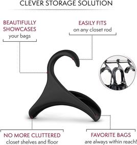 img 3 attached to Bag-a-Vie Handbag Hanger Hook – Sturdy Purse Holder for Closets (2 Pack)