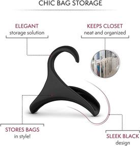 img 1 attached to Bag-a-Vie Handbag Hanger Hook – Sturdy Purse Holder for Closets (2 Pack)