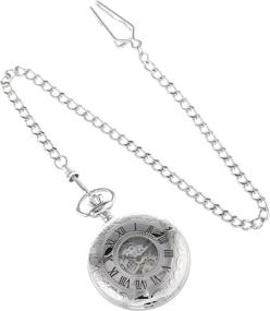 img 3 attached to ⌚ Timeless Elegance: Charles Hubert Paris Mechanical Pocket Watch for Men