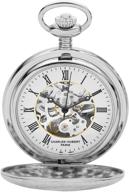 ⌚ timeless elegance: charles hubert paris mechanical pocket watch for men logo