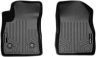 🔥 smartliner all-weather custom fit floor mats 1st row liner set - black - compatible with 2020-2022 buick encore gx/ 2021-2022 chevrolet trailblazer logo