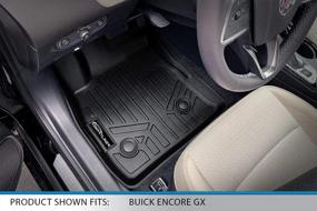 img 3 attached to 🔥 SMARTLINER All-Weather Custom Fit Floor Mats 1st Row Liner Set - Black - Compatible with 2020-2022 Buick Encore GX/ 2021-2022 Chevrolet Trailblazer