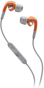 img 1 attached to Наушники Skullcandy Fix с микрофоном Mic1+ и пультом управления - Упаковка для розничной продажи - оранжево-серые: улучшенный звук и безграничный контроль.