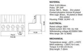 img 1 attached to Willwin 4 Pin 5 08Mm Female Terminal