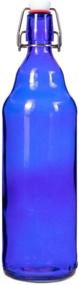 img 3 attached to 🍺 Premium 33 oz. Blue Glass Grolsch Beer Bottles - Quart Size 12-Pack with Airtight Swing Top/Flip Top - Ideal for Home Brewing, Fermenting Alcohol, Kombucha Tea, Wine, Soda