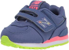 img 4 attached to 👟 New Balance Kids' 574 V1 Scribble Hook-and-Loop Sneaker