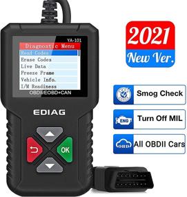 img 4 attached to EDIAG Car OBD2 Scanner YA-101 Code Reader for Check Engine Light,O2 Sensor,EVAP Test, On-Board Monitor Test,Smog Check,Diagnostic Scan Tool - OBD2 Protocol Car Compatibility Since 1996