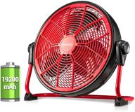 💨 geek aire 19200mah 16-inch rechargeable floor fan: powerfully portable air circulation for indoor and outdoor use logo