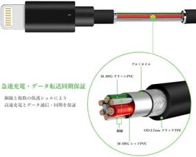 img 2 attached to 🔌 Quntis 3Pack 6ft Lightning to USB A Certified Charger Cable for iPhone 13 12 11 Xs Max XR X 8 Plus 7 Plus 6s Plus 5s SE, iPad Pro, iPod, Airpods and More - Черный