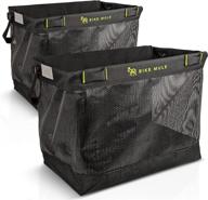 🚲 bike mule - grocery pannier bags - optimal carrier baskets for shopping by bicycle - set logo