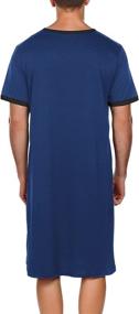 img 1 attached to 👕 Ekouaer Men's X-Large Nightshirt Kaftan Nightgown - Clothing and Sleep & Lounge