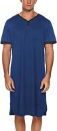 👕 ekouaer men's x-large nightshirt kaftan nightgown - clothing and sleep & lounge logo