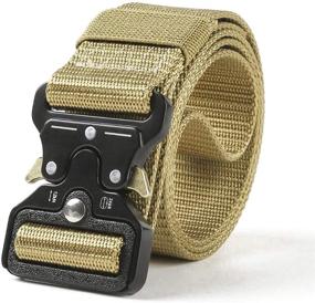 img 4 attached to 🔒 Tactical Military Men's Accessories: Strong Buckle for Belts, with Durable Release - Perfect for Women Too!