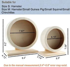 img 2 attached to 🐹 Silent Wood Hamster Running Wheel by JEMPET: Optimal Exercise Solution