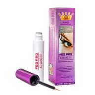 feg pro advanced eyelash enhancer serum - natural extra strength formula for thicker, fuller, and longer eyelashes logo