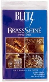 img 1 attached to 🧼 Blitz Brass Copper Tarnish Eater Cleaner Cloth - No Paste or Odor - Optimized for Shower Head Faucets - OEM Authentic