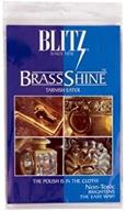 🧼 blitz brass copper tarnish eater cleaner cloth - no paste or odor - optimized for shower head faucets - oem authentic logo