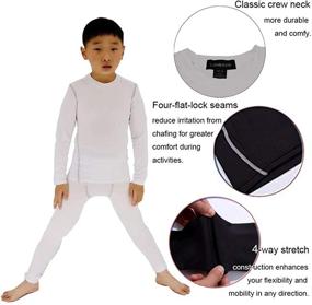 img 1 attached to 👕 Улучшите активность сжатием футболки для мальчиков для бейсбола.