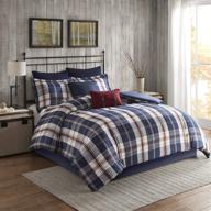 woolrich ryland oversized plaid comforter logo