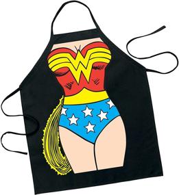 img 1 attached to 🎨 DC Comics Wonder Woman Be The Character Adult Size Adjustable Black Apron - 100% Cotton