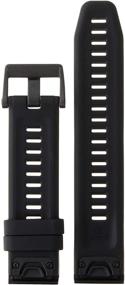 img 3 attached to 🌚 Garmin 010-12740-00 Quickfit 22 Watch Band - Black Silicone - Accessory Band for Fenix 5 Plus/Fenix 5" - Enhanced SEO-friendly Product Title: Garmin Quickfit 22 Watch Band - Black Silicone for Fenix 5 Plus/Fenix 5
