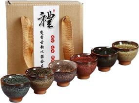 img 1 attached to 🍜 6-Piece Handmade Japanese Chinese Ceramic Set