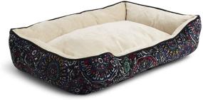 img 3 attached to 🐾 Vera Bradley Cozy Plush Pet Bed