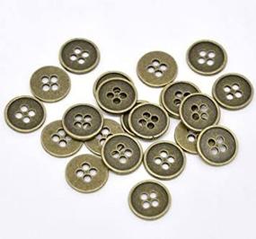 img 3 attached to PEPPERLONELY Antiqued Bronze Scrapbooking Buttons