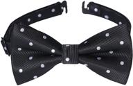 🎀 hisdern handmade pre tied adjustable bow ties - stylish boys' accessories with trendy patterns logo