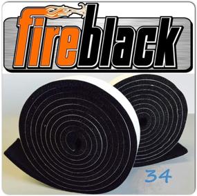 img 1 attached to 🔥 High Temperature Smoker Gasket - FireBlack34 for Big Green Egg (Small, Medium & Mini) - 3/4" x 1/8" - 15 ft - Black