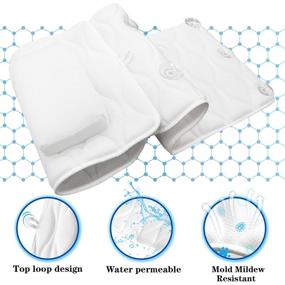 img 1 attached to 🛀 Luxury Bath Pillow Full Body Support with 17 Suction Cups - Uclet Spa Pillow for Ultimate Tub Comfort