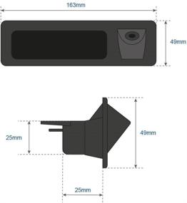 img 2 attached to Камера заднего вида с интегрированной ручкой багажника высокого разрешения 1280x720p для автомобилей серий 3er F30, 5er F10 F11, X3 F25 320Li/530i/328i/535Li/520Li 2012-2015.