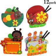 🖌️ 12 pack of creativity art and craft kits for kids with 3d features logo