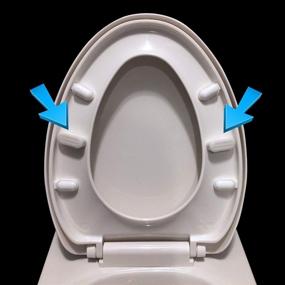 img 2 attached to Apure Bidet Toilet Seat Bumper Set - Strong Adhesive (4-Pack) for Bidets
