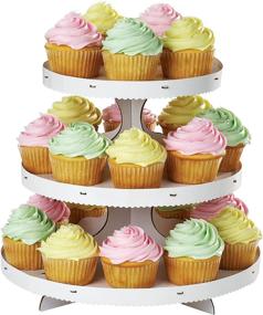 img 4 attached to 🧁 Wilton Cupcake 3 Tier Stand White: Elevate Your Cupcake Display with Style