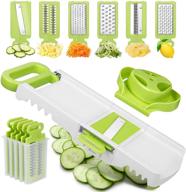 🥒 6-in-1 mandoline slicer: the ultimate kitchen tool for effortless vegetable slicing, dicing, and grating logo