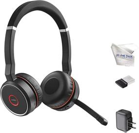 img 4 attached to 🎧 Jabra Evolve 75 Wireless Headset Bundle, Power Adapter, USB Dongle 7599-832-109-B, PC, Mac, Dragon Compatible, Softphone & Mobile Device Compatible, Microsoft Certified, Skype, Cisco, Avaya