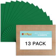 green htv heat transfer vinyl bundle: 13 pack 12&#34 logo