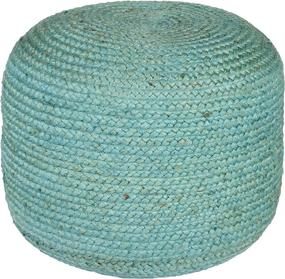 img 1 attached to 🪑 Teal Artistic Weavers 100% Jute Pouf - 20x20x14 inch, Stylish and Versatile