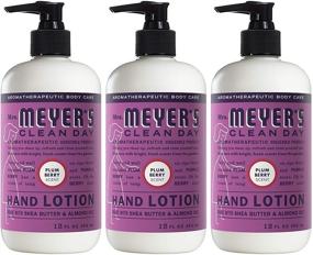 img 3 attached to 🍒 Mrs. Meyer's Clean Day Hand Lotion: Moisturizing Essential Oil Formula, Plum Berry Scent, 12 oz Bottles, Pack of 3