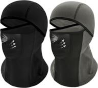 🧣 breathe easy with kids balaclava ski mask: 2 pack of winter face masks for boys and girls - keep your children warm and protected in cold weather! logo