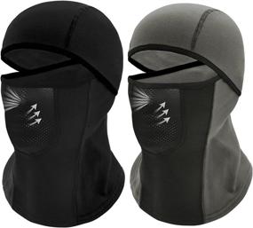 img 4 attached to 🧣 Breathe Easy with Kids Balaclava Ski Mask: 2 Pack of Winter Face Masks for Boys and Girls - Keep Your Children Warm and Protected in Cold Weather!