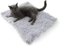 4claws convertible furry pet bed/mat in white/grey – enhanced seo logo