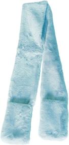 img 1 attached to 🧣 Белые аксессуары для девочек: шарф с карманом «Калейдоскоп» - идеальный модный тренд для любого случая