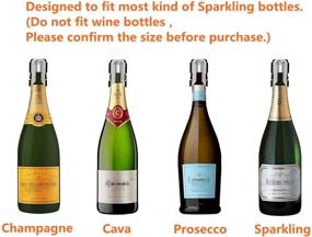 img 1 attached to 🍾 FUNJIA Champagne Sealer Stopper Set - Keep Your Bubbly Fresh with Longer Sealing Plug (Set of 2)