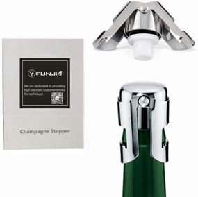 img 4 attached to 🍾 FUNJIA Champagne Sealer Stopper Set - Keep Your Bubbly Fresh with Longer Sealing Plug (Set of 2)